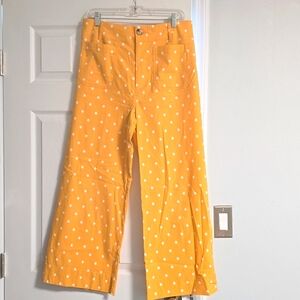 Ploka dot wide leg crop